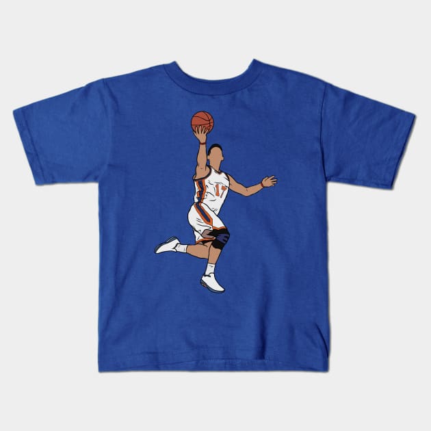 Jeremy Lin Layup Kids T-Shirt by rattraptees